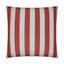 D.V. Kap Home Caf Stripe Red 22" x 22" Pillow Cover