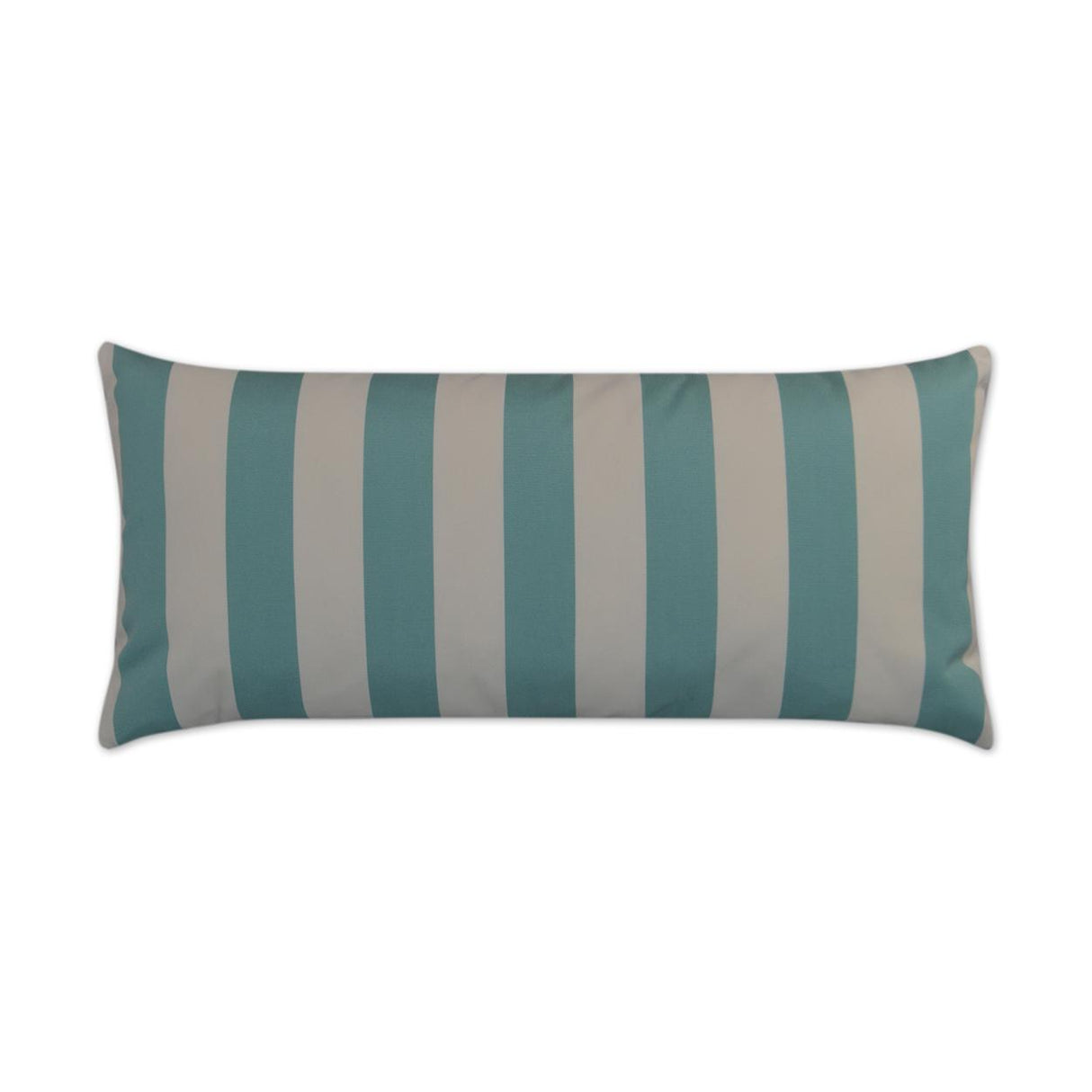 D.V. Kap Home Caf Stripe Lumbar Aqua 12" x 24" Pillow Cover