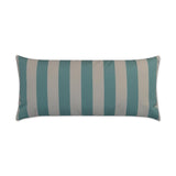 D.V. Kap Home Caf Stripe Lumbar Aqua 12" x 24" Pillow Cover