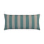D.V. Kap Home Caf Stripe Lumbar Aqua 12" x 24" Pillow Cover