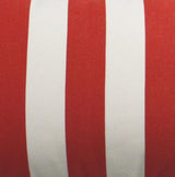 D.V. Kap Home Caf Stripe Lumbar Red 12" x 24" Pillow Cover