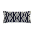 D.V. Kap Home Sea Shore Lumbar Navy 12" x 24" Pillow Cover