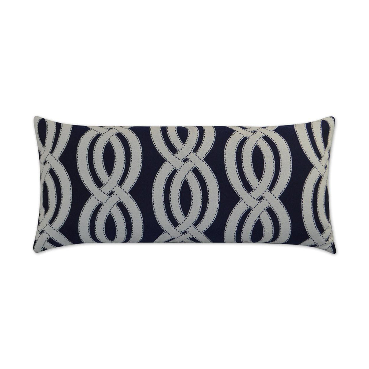 D.V. Kap Home Sea Shore Lumbar Navy 12" x 24" Pillow Cover