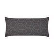 D.V. Kap Home Hex Quilt Lumbar Grey 12" x 24" Pillow Cover