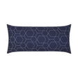 D.V. Kap Home Hex Quilt Lumbar Navy 12" x 24" Pillow Cover