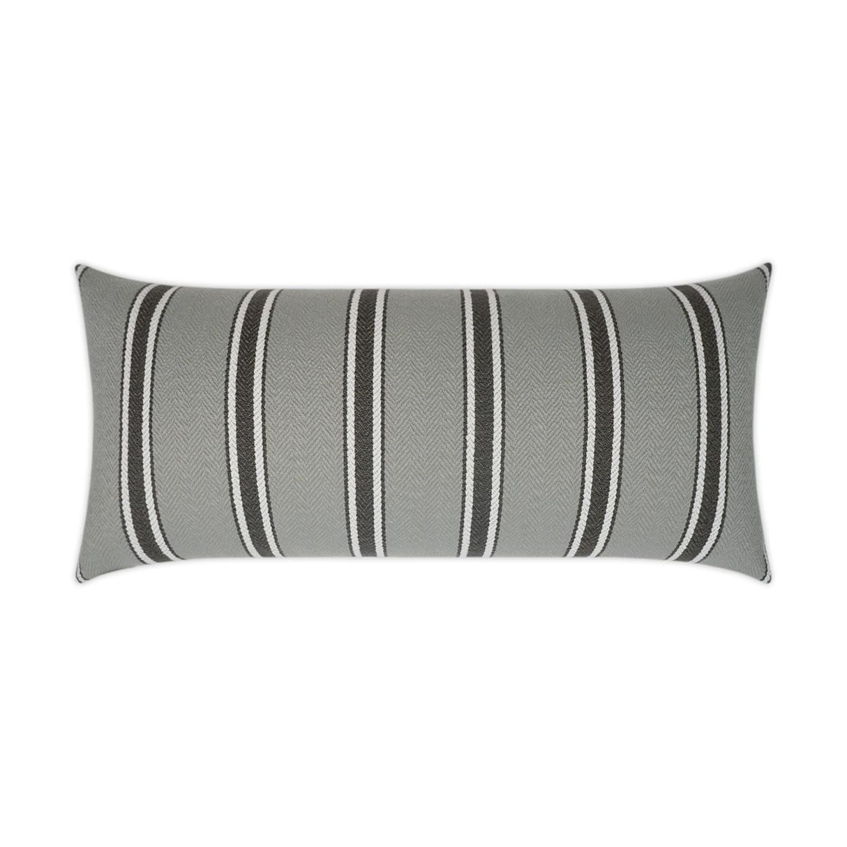 D.V. Kap Home Peyton Lumbar Grey 12" x 24" Pillow Cover