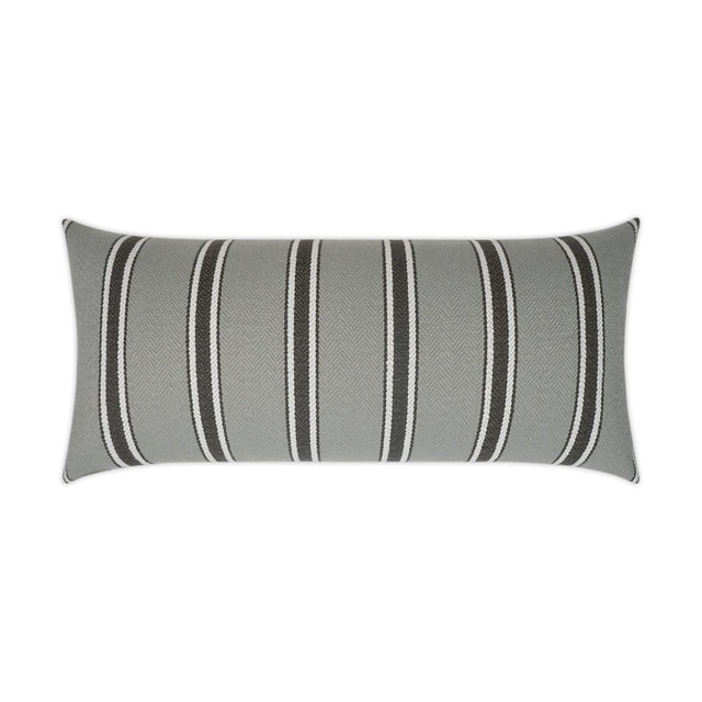 D.V. Kap Home Peyton Lumbar Grey 12" x 24" Pillow Cover