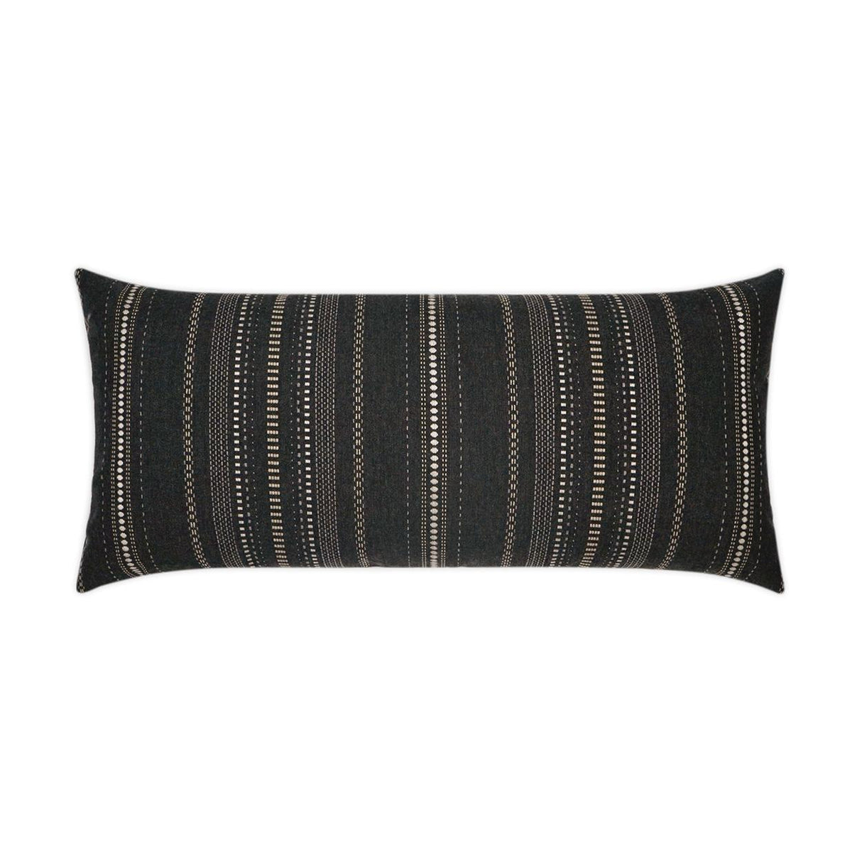 D.V. Kap Home Copeland Lumbar Onyx 12" x 24" Pillow Cover