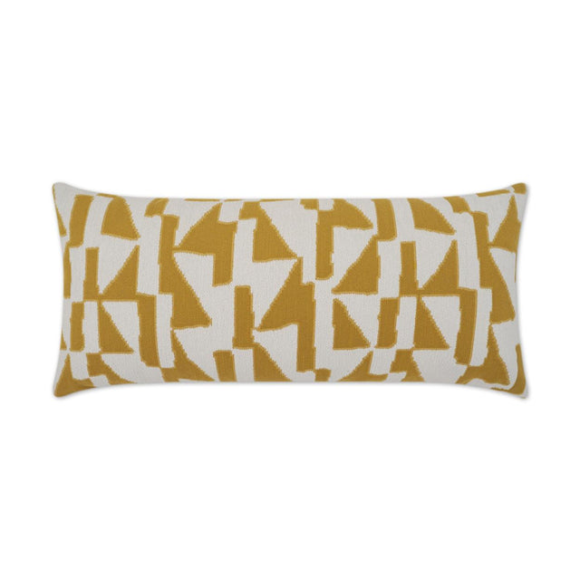 D.V. Kap Home Imka Lumbar Yellow 12" x 24" Pillow Cover