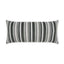D.V. Kap Home Oriana Lumbar Grey 12" x 24" Pillow Cover
