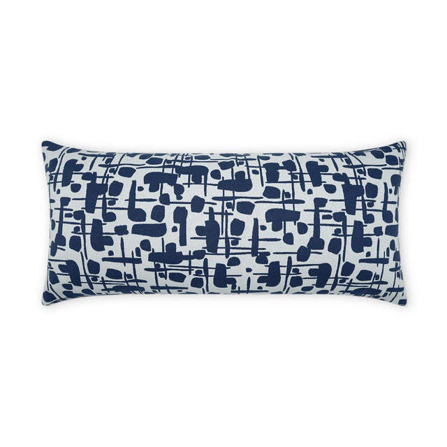 D.V. Kap Home Jargon Lumbar Blue 12" x 24" Pillow Cover