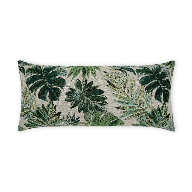 D.V. Kap Home Rain Forest Lumbar Green 12" x 24" Pillow Cover