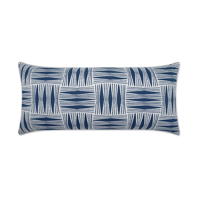 D.V. Kap Home Kizomba Lumbar Blue 12" x 24" Pillow Cover