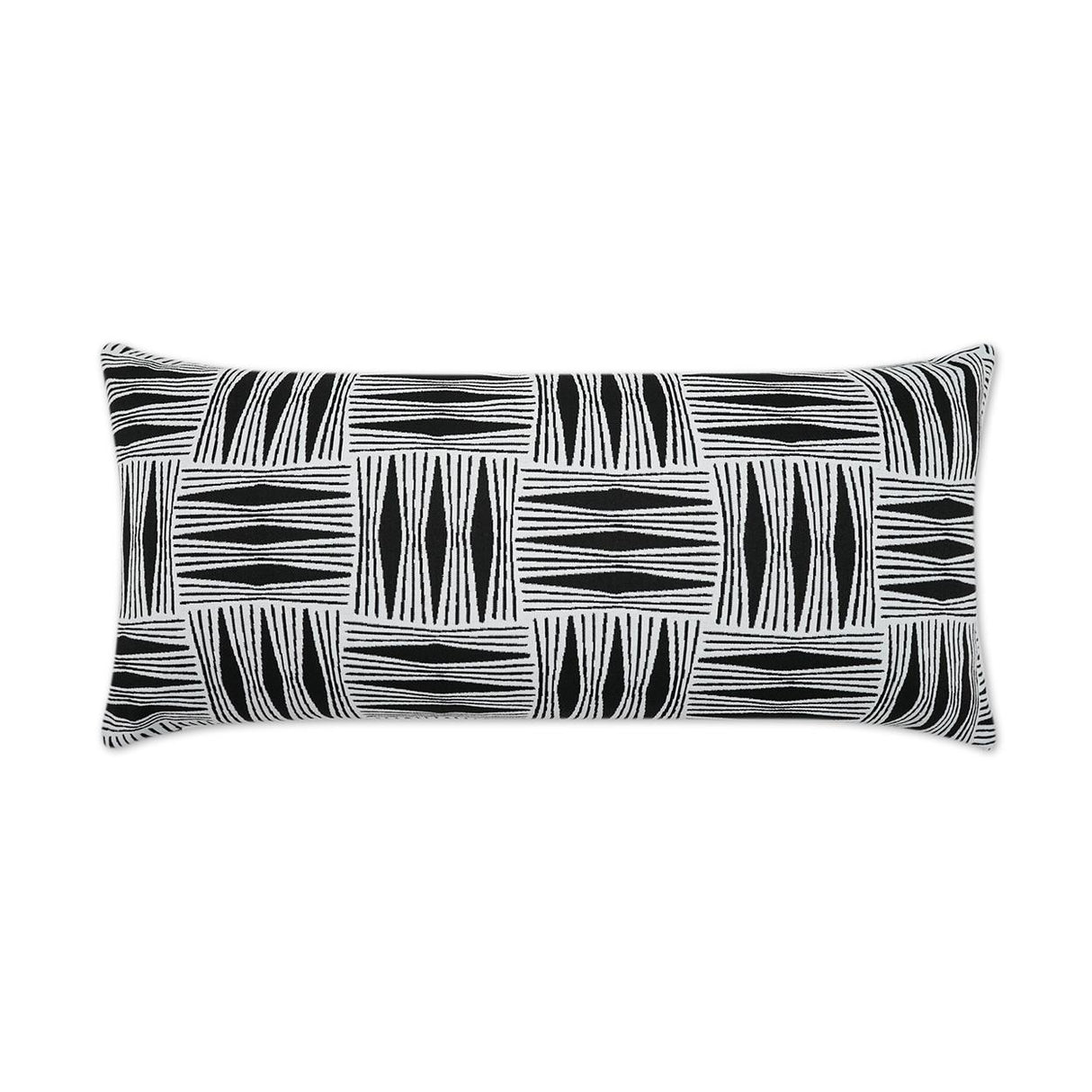 D.V. Kap Home Kizomba Lumbar Ebony 12" x 24" Pillow Cover