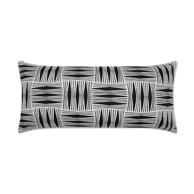 D.V. Kap Home Kizomba Lumbar Ebony 12" x 24" Pillow Cover