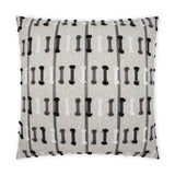 D.V. Kap Home Tassel Stripe Grey 22" x 22" Pillow Cover