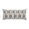 D.V. Kap Home Tassel Stripe Lumbar Blue 12" x 24" Pillow Cover