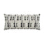 D.V. Kap Home Tassel Stripe Lumbar Grey 12" x 24" Pillow Cover