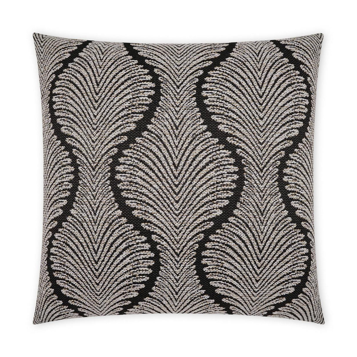 D.V. Kap Home Palmyra Black 22" x 22" Pillow Cover