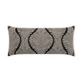 D.V. Kap Home Palmyra Lumbar Black 12" x 24" Pillow Cover