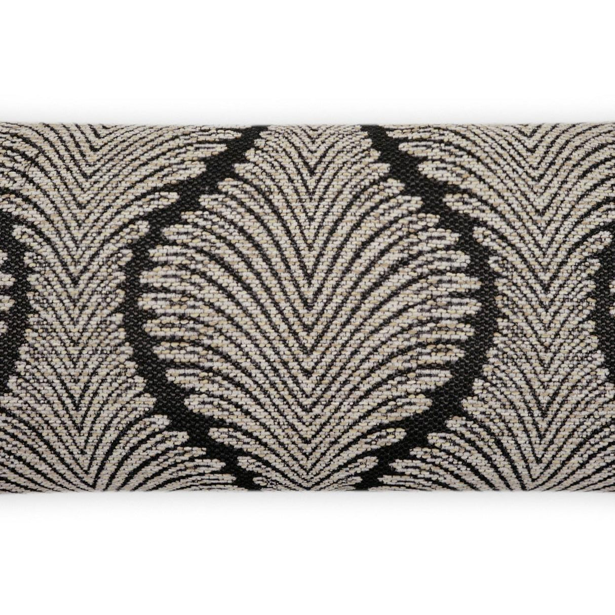 D.V. Kap Home Palmyra Lumbar Black 12" x 24" Pillow Cover