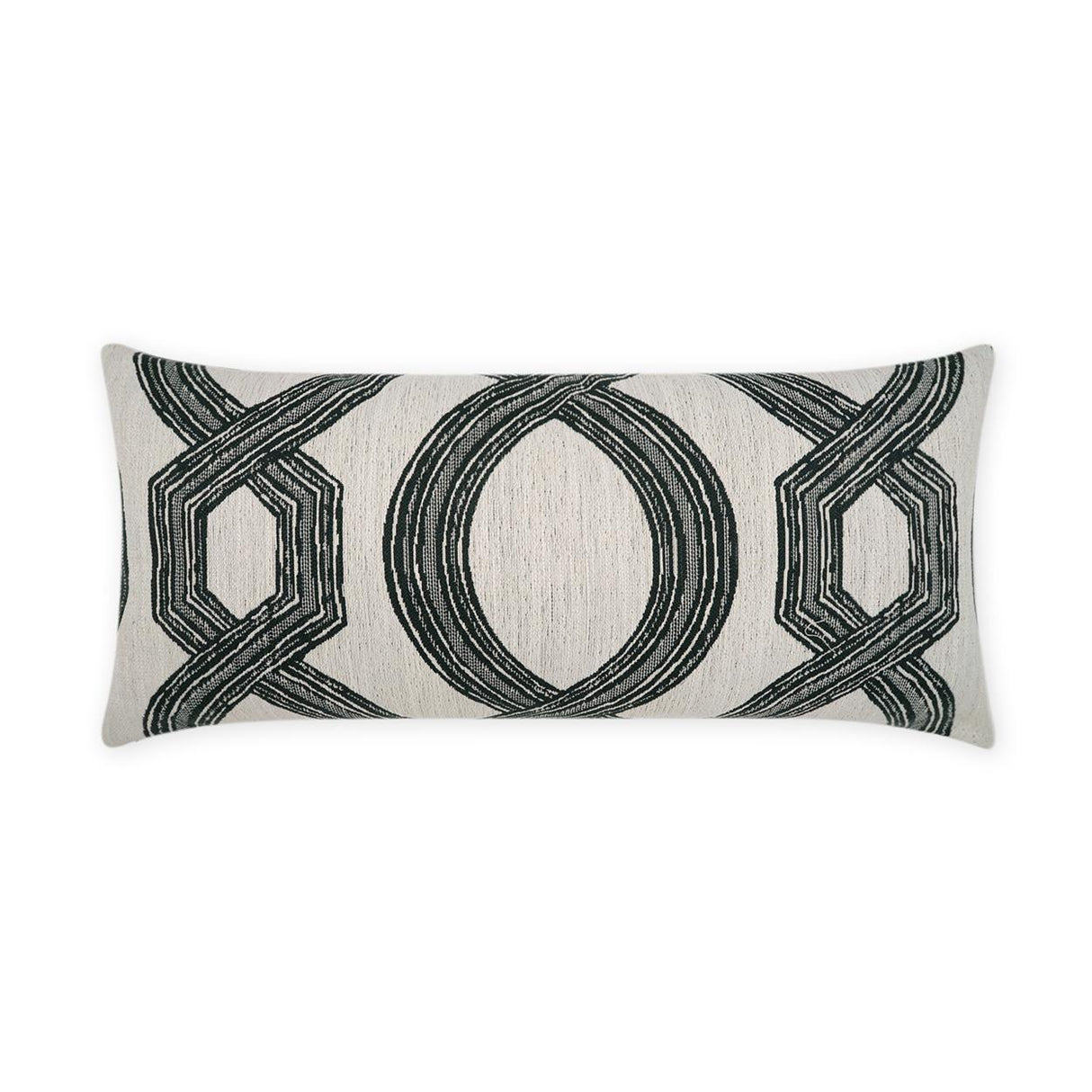 D.V. Kap Home Evadne Lumbar Black 12" x 24" Pillow Cover