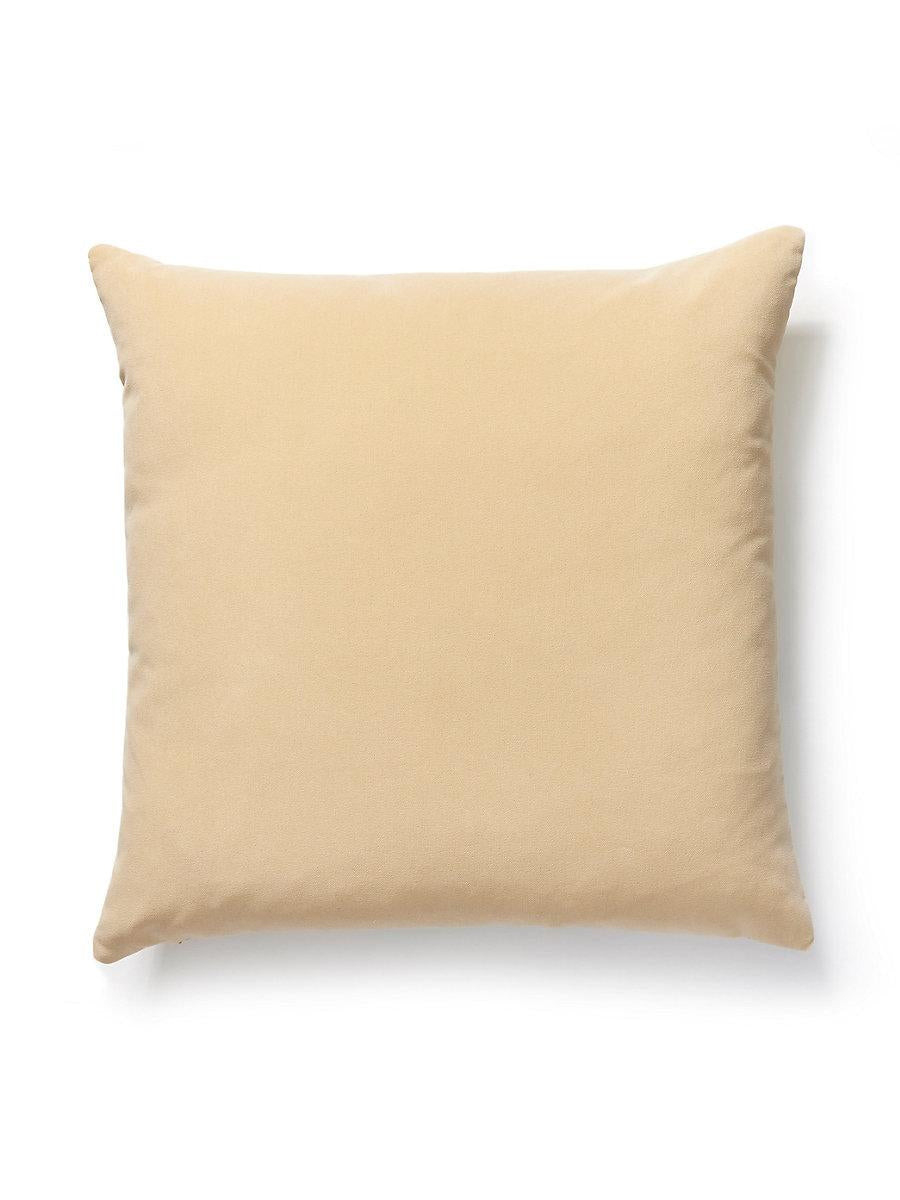 Scalamandre Richmond Velvet 22 X 22 - Chamois Decorative Pillow