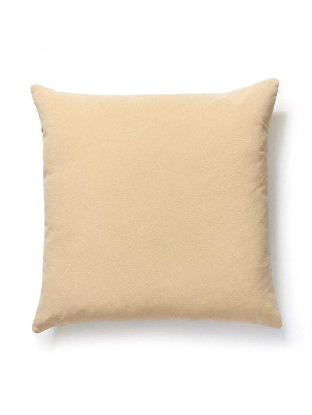 Scalamandre Richmond Velvet 22 X 22 - Chamois Decorative Pillow