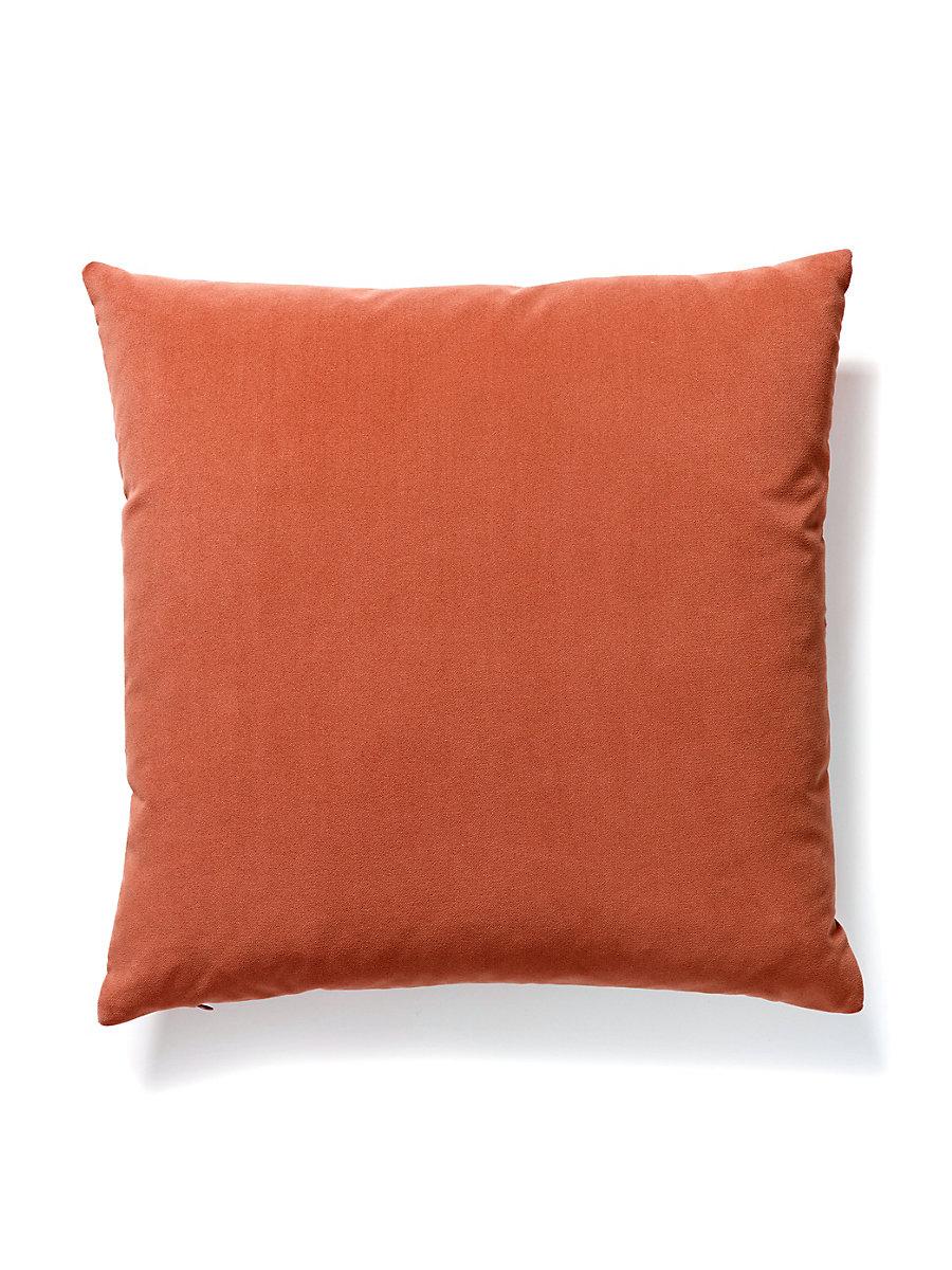 Scalamandre Richmond Velvet 22 X 22 - Coral Decorative Pillow