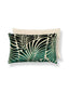 Scalamandre Plumes / Velvet 14 X 22 - Viridian / Beige Decorative Pillow