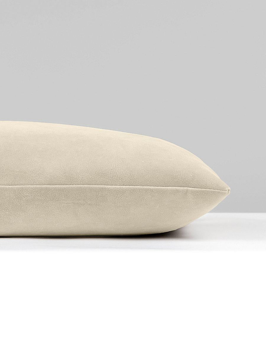 Scalamandre Georgia Suede 22 X 22 - Custard Decorative Pillow