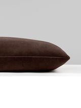 Scalamandre Georgia Suede 22 X 22 - Espresso Decorative Pillow
