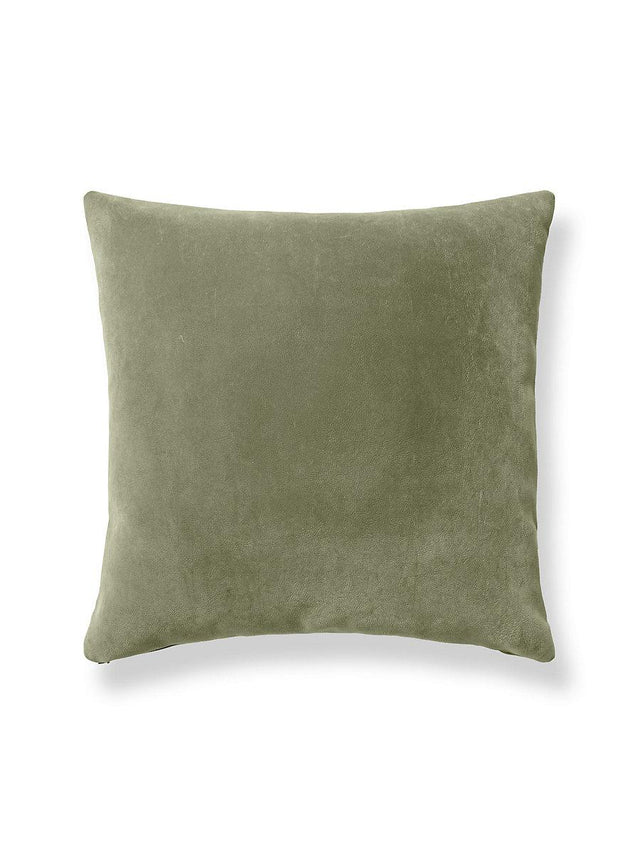Scalamandre Georgia Suede 22 X 22 - Sage Decorative Pillow