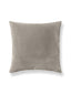 Scalamandre Georgia Suede 22 X 22 - Nickel Decorative Pillow