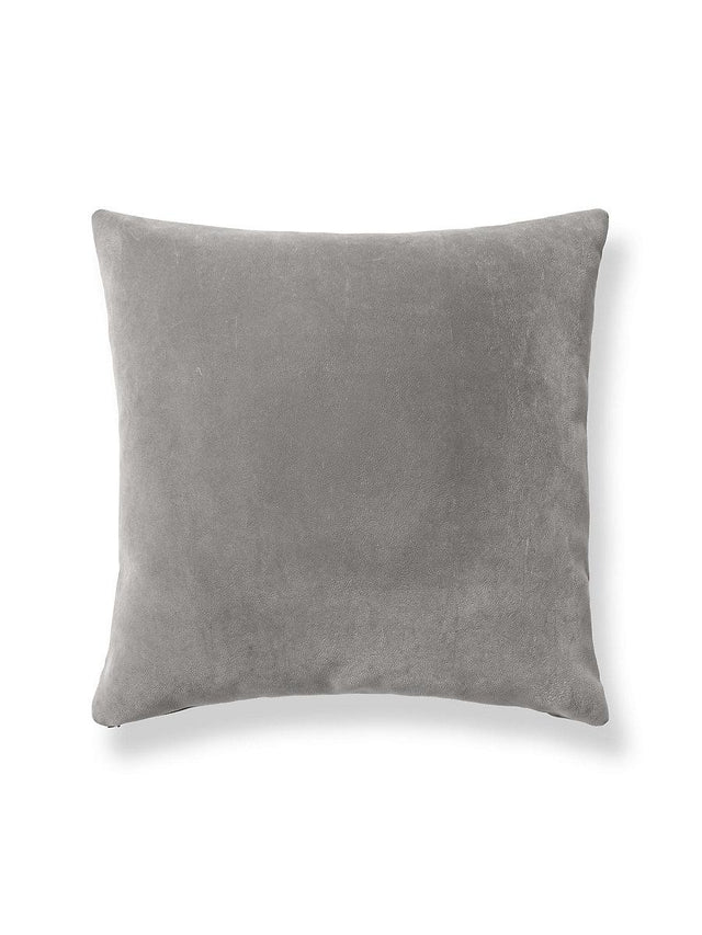 Scalamandre Georgia Suede 22 X 22 - Cobblestone Decorative Pillow