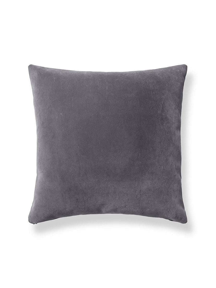 Scalamandre Georgia Suede 22 X 22 - Flannel Decorative Pillow