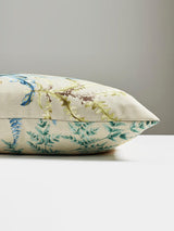 Scalamandre Wethersfield Fern 22 X 22 - Khaki Blue Decorative Pillow