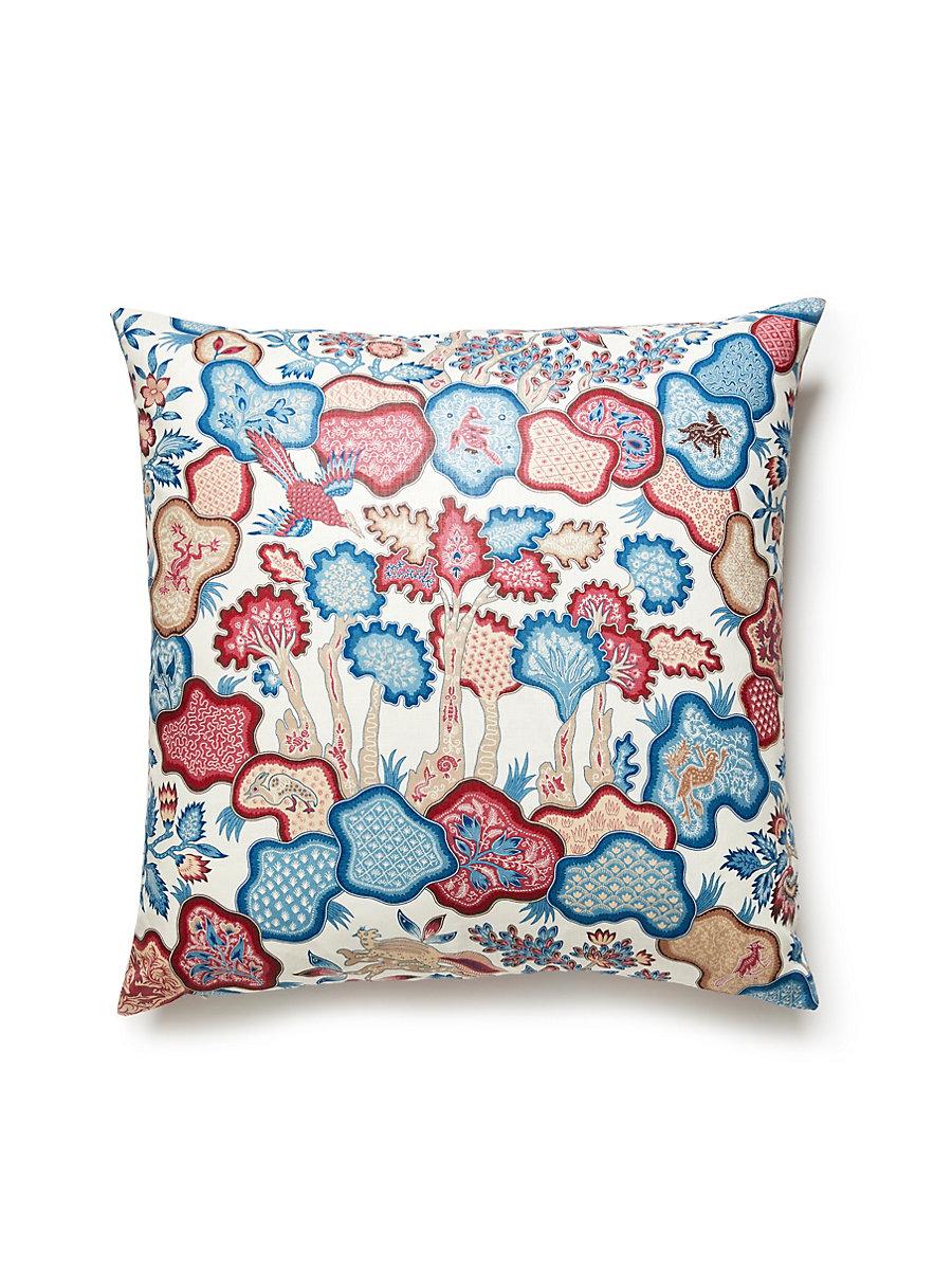 Scalamandre Ziba 22 X 22 - Peacock Rose Decorative Pillow