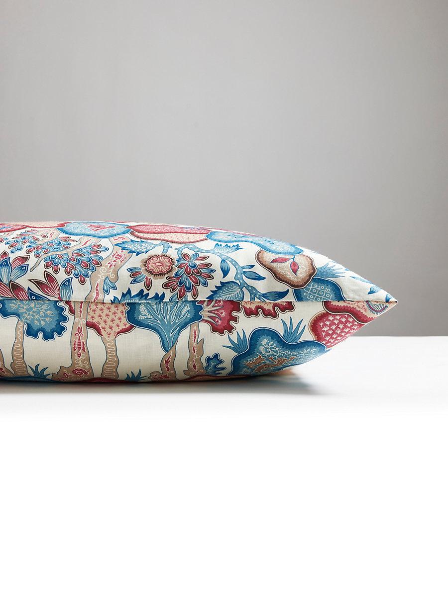 Scalamandre Ziba 22 X 22 - Peacock Rose Decorative Pillow