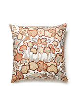 Scalamandre Ziba 22 X 22 - Cognac Decorative Pillow