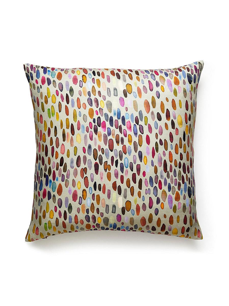 Scalamandre Jamboree 22 X 22 - Magenta / Multi Decorative Pillow