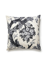 Scalamandre Summerhouse Hill 22 X 22 - Charcoal Decorative Pillow
