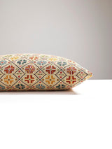 Scalamandre Kirov 22 X 22 - Multi / Cream Decorative Pillow