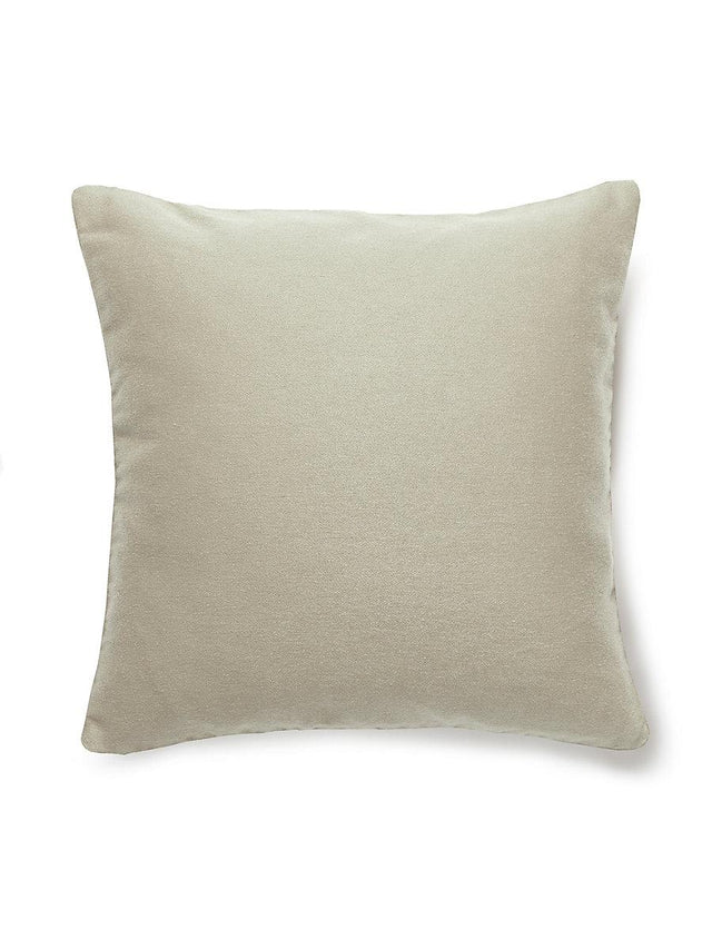 Scalamandre Dapper Flannel 22 X 22 - Eggshell Decorative Pillow