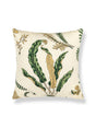Scalamandre Elsie De Wolfe Outdoor 22 X 22 - Greens On Off-White Decorative Pillow