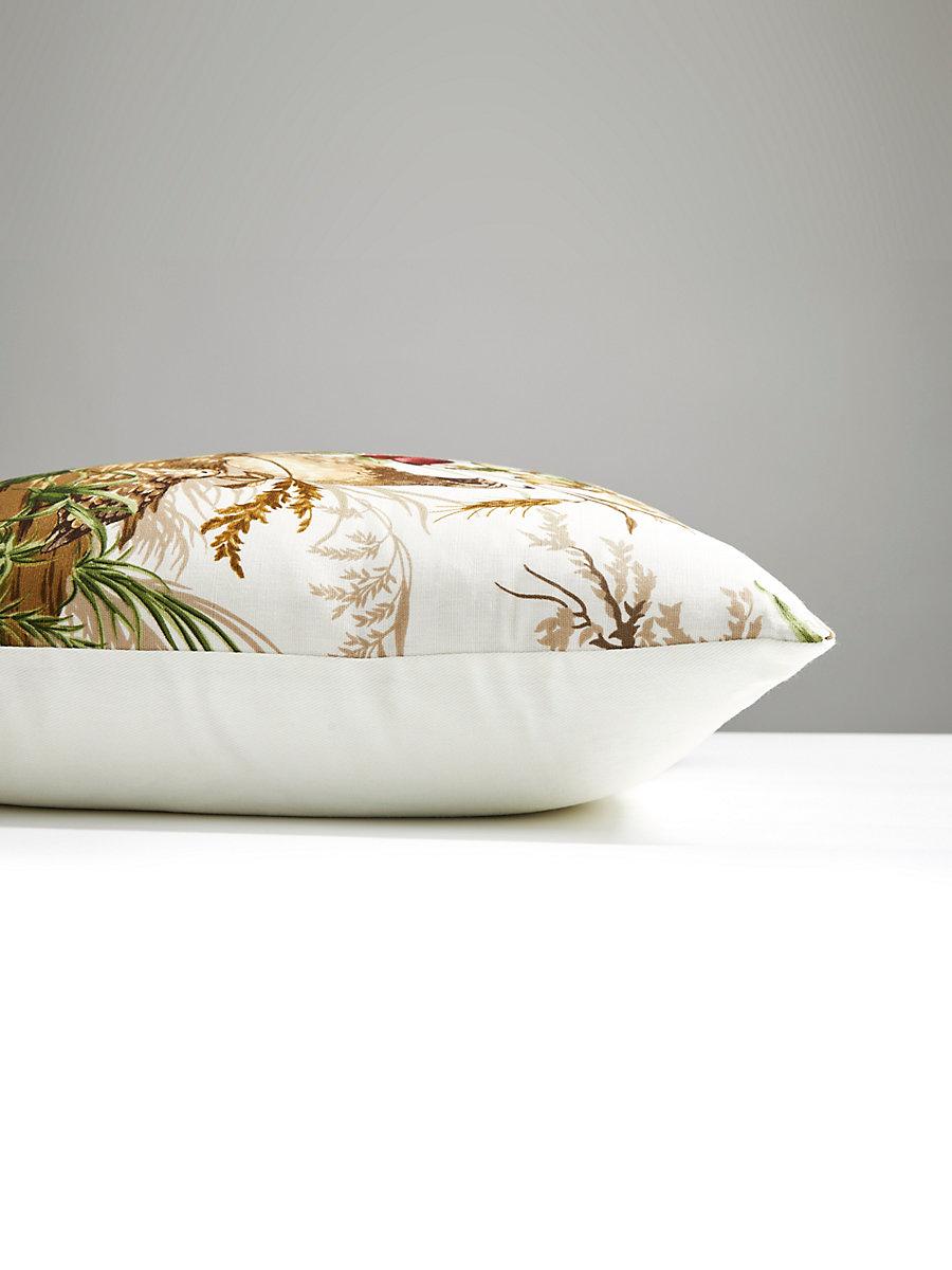 Scalamandre Edwin'S Covey 22 X 22 - Multi On White Decorative Pillow