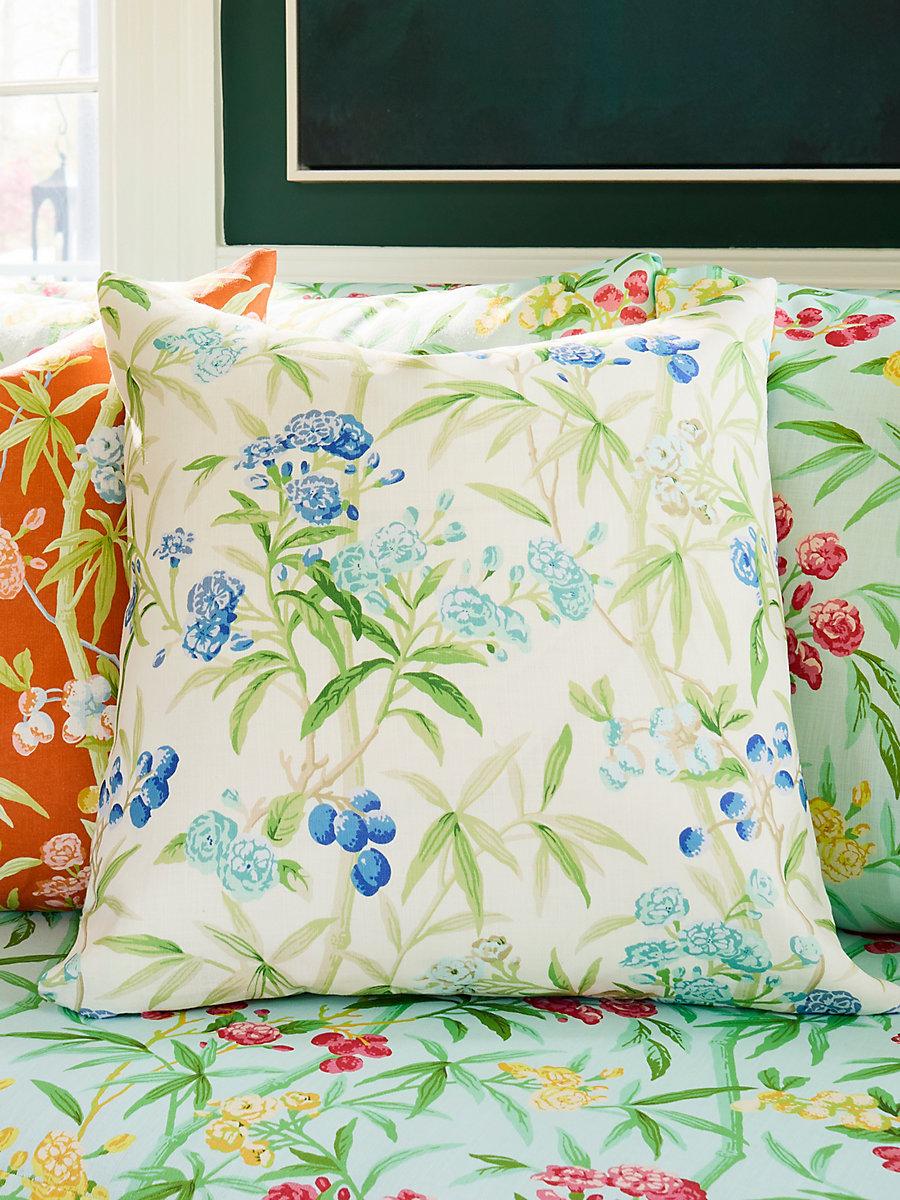 Scalamandre Lanai Outdoor 22 X 22 - Lagoon Decorative Pillow