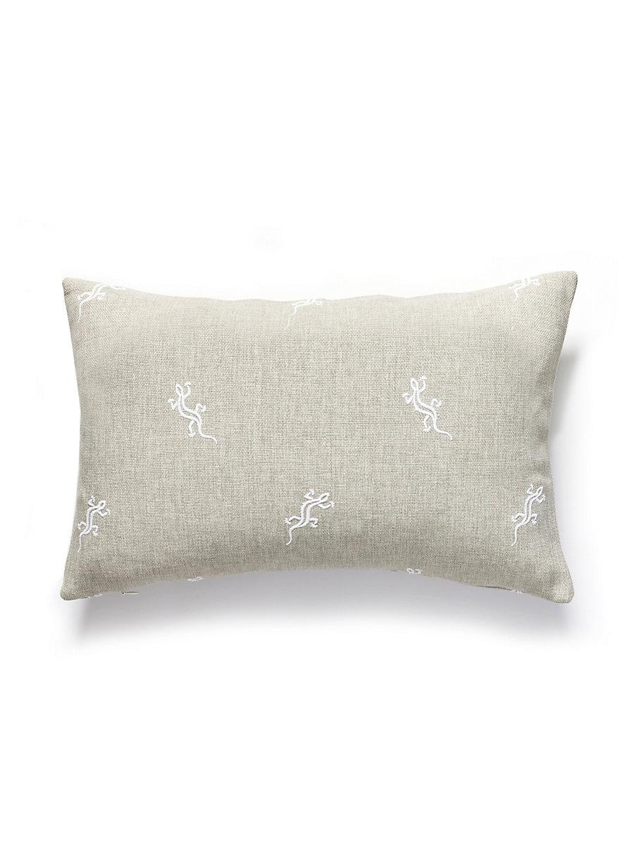 Scalamandre Gecko Outdoor 14 X 22 - Limestone Decorative Pillow