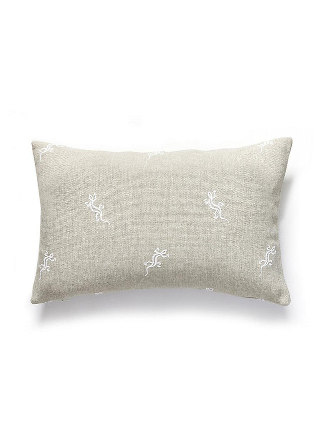 Scalamandre Gecko Outdoor 14 X 22 - Limestone Decorative Pillow