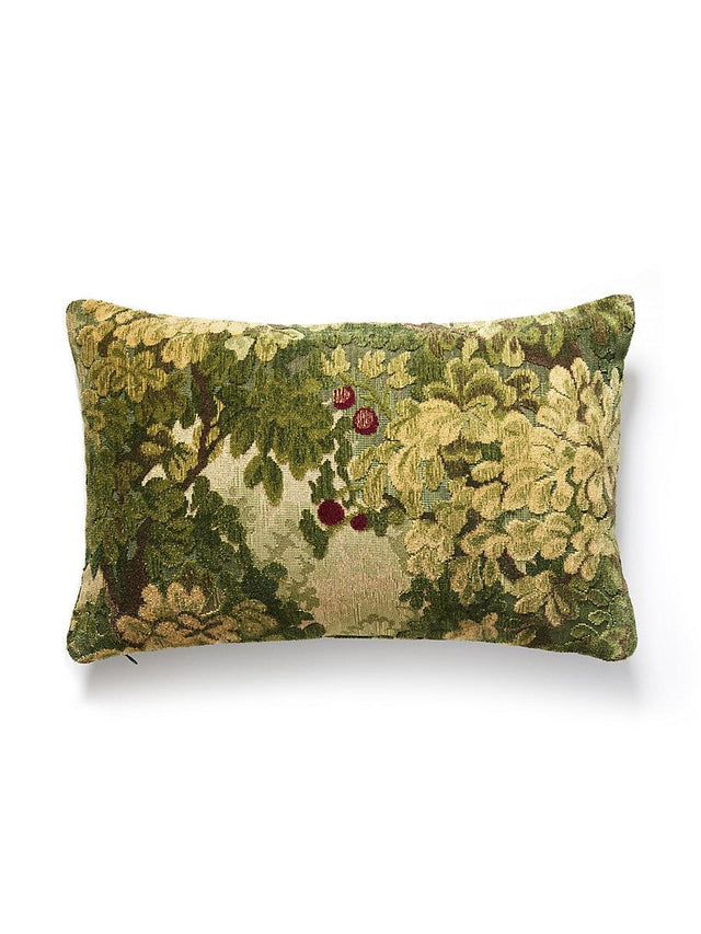 Scalamandre Marly 14 X 22 - Forest Greens Decorative Pillow